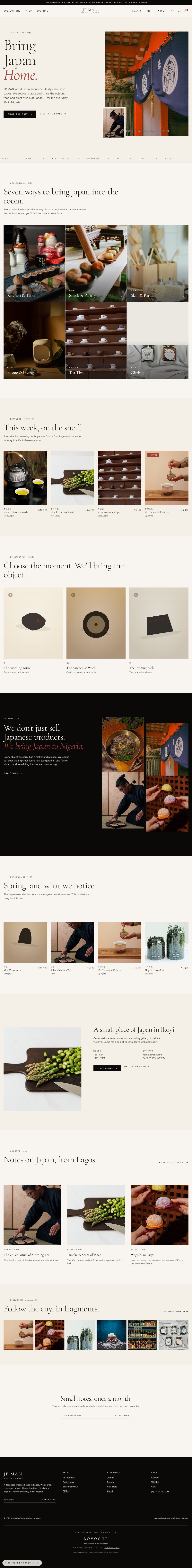 Japanese Lifestyle Storefront Preview