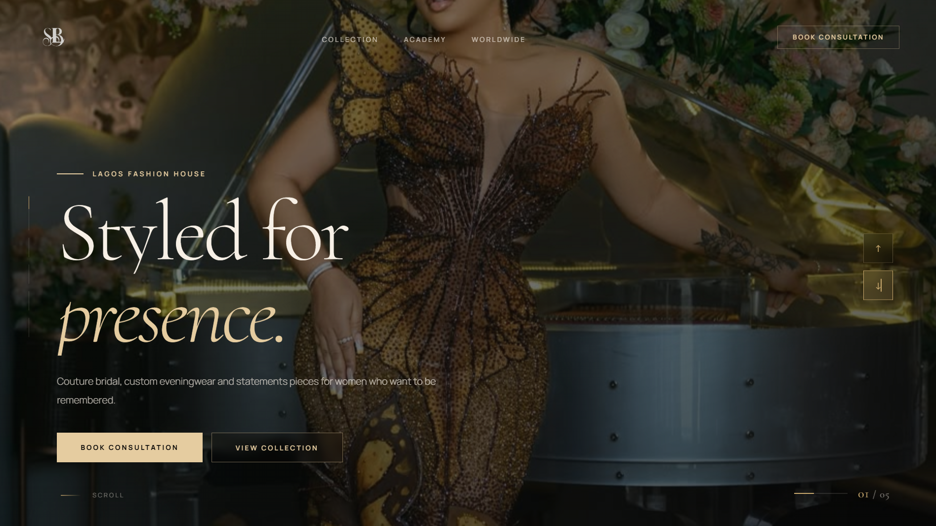 Bespoke Couture Site Preview